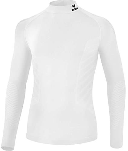 Erima Unisex Erwachsene Athletic Longsleeve 2.0 Turtleneck Funktionsunterwäsche (2252112), weiß, S