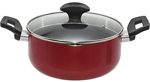 Actuel Faitout rouge + couvercle 24cm