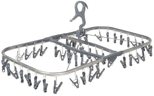 Bo-Camp - Trockenkarussell - Faltbar - 48 Klammern - Grau