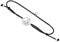 DUR Armband Ahoi Segelschiff, Elastik für Damen mit 925 Sterling Silber in der Farbe Schwarz, Längenverstellbar, Länge: 14 cm, A1627SW