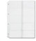 4 Pack A4 4 fori Raccoglitore porta carte nome Organizzatore di biglietti da visita in plastica Raccoglitore porta coupon Impermeabile 4 fori porta