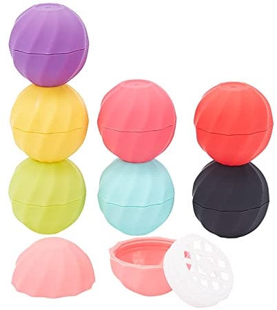 CHGCRAFT 8 Sets 8 Farben Leere Lippenbalsam Kugelbehälter Chapstick-Röhrchen Schraubverschluss Bunte Lipgloss-Behälter Für Die Lipgloss-Herstellung