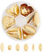 SUPERFINDINGS Über 80 stücke 6 Größen Eisen Angelköder Oval Golden Angeln Attractor Spinner Blades Easy Spin Spinner Köder Für Die Köderherstellung DIY Angelköder Zubehör