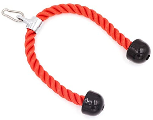 Trizepsseil,Latzug Griff,Kabelzug Seil,Trizeps Griff,Nach Unten Drücken Trizeps Bizeps Nylon Tau Anti-Slip,71cm Trizeps Seil Fitness Rot