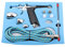 Kit Aerographe avec Compresseur Aerographe, Pulvérisateur à Aiguille Aérographe à Alimentation par Gravité D'aérographe de Peinture Professionnel 3 Tasses Aérographe à Gâchette pour Nail Peinture