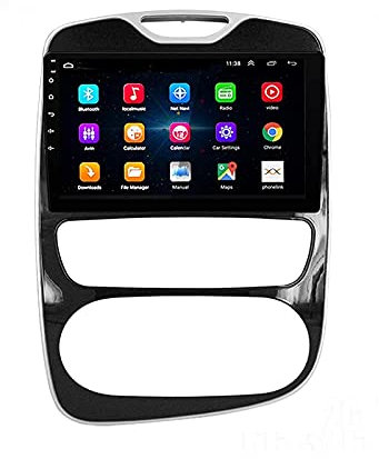 ZAKSEM Radio de Coche Estéreo Reproductor Multimedia Navegación GPS para R-enault Clio 4 2016-2019 Unidad Principal Android Pantalla táctil IPS Receptor FM Sat Nav Soporte Bluetooth WiFi