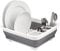 Homeshopa Collapsible Dish Drainer, Foldable Drying Rack, Portable Dinnerware Organizer, Multifunctional Space Saving Kitchen Storage Dish Rack Drainer for Home, Camping, Caravan, Travelling -Grey