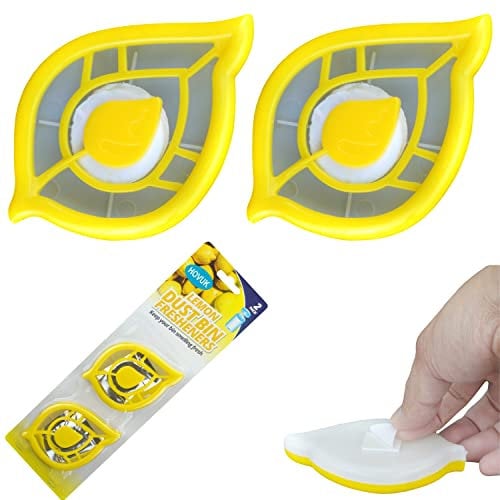 SRV Hub 2PCs Lemon Bin Fresheners, Garbage Bin Deodorizer, Helps to Keep Your Bins Smelling Fresh, Home Fresh Fragrance of Lemon