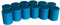 LeBigMag® | 12 Petrol Blaue Neodym Magnete mit weicher Silikonummantelung | ø 1,4 cm | 1,8 cm hoch