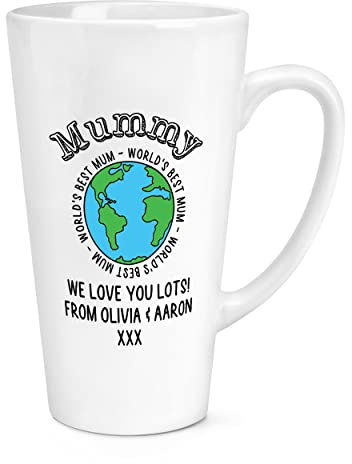 Personalised World's Best Mummy 17oz Large Latte Mug Cup