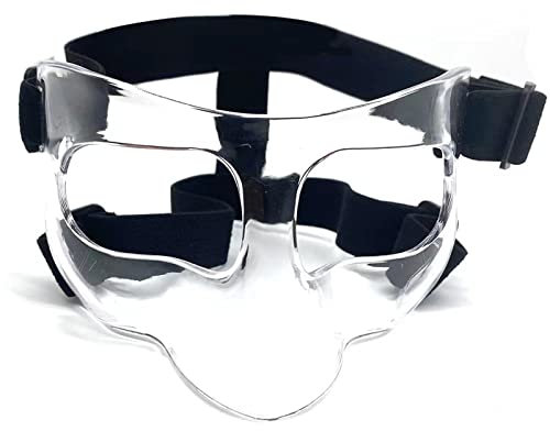Basketballmaske, Sport-Gesichtsschutz, Nasenschutzausrüstung, Sport-Nasen-verstellbarer Gesichtsschutz, Aufprallschutz für Damen und Herren