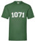 1071 Camiseta para hombre, verde botella, XXXL