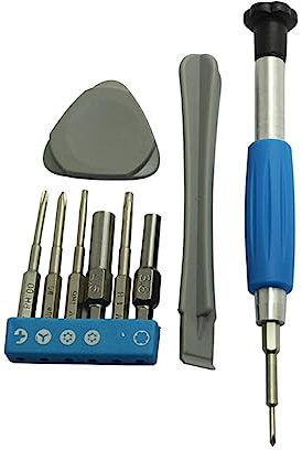 BOKIOESDE 10 pièces jeu de tournevis PSP 3DS XL Portable métal dérapage Compact résistance à la Corrosion lisse réparation outils Machine travail