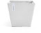 Ecopots Blumentopf Rotterdam Weiß - 30 x 30 cm quadratisch groß - Pflanzentopf aus Recycling Kunststoff - Übertopf modern für Indoor und Outdoor