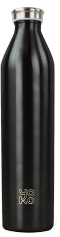 Yoko Design - BOUTEILLE ISOTHERME 1 LITRE NOIR Brillant