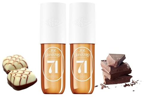 2PC Brazilian Parfum Crush Duftspray, Brazilian Fragrance Body Mist Body Splash für Frauen, Lang Anhaltender Duftspray Haar Körperduftnebel, Eau de Toilette Feuchtigkeitsspendende Befeuchtet die Haut