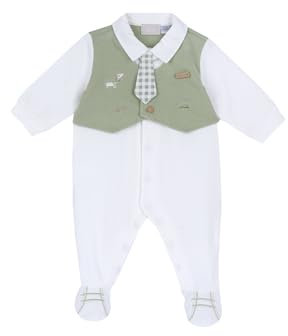 Chicco, Tutina Neonato, in Morbido e Leggero Cotone, con Comoda Apertura Frontale ed Entrogamba, Ideale per la Primavera e l'Autunno, Designed in Italy, Abbigliamento Neonato 0-24 Mesi