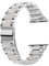 Fizdvsts Compatible with Apple Watch Band Resin Metal Wristbands, Women's Strap Fashion Chain Bracelet for iWatch Series 8 7 6 SE 5 4 3 2 1 Ultra, 42mm 44mm 45mm 49mm, Silver
