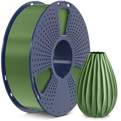 SUNLU PETG 3D Printer Filament, Strong PETG 3D Printer Filament 1.75mm, Neatly Wound 3D Printing Filament Suit for Most FDM 3D Printers, Dimensional Accuracy ±0.02mm, 1KG Spool(2.2LB), Olive Green