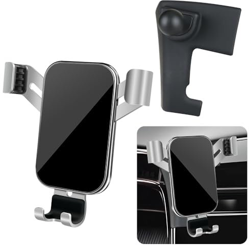 LUNQIN Support de téléphone de voiture pour Hyundai Tucson 2022, 2023, 2024 et Hyundai Santa Cruz 2022-2024 - Accessoires d'intérieur de voiture - Meilleur support de téléphone portable - Support de