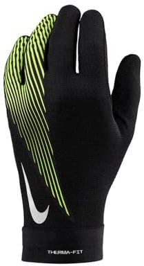 Nike Academy Therma-Fit-Fußballhandschuhe, Black/Volt, HF0546-013, M