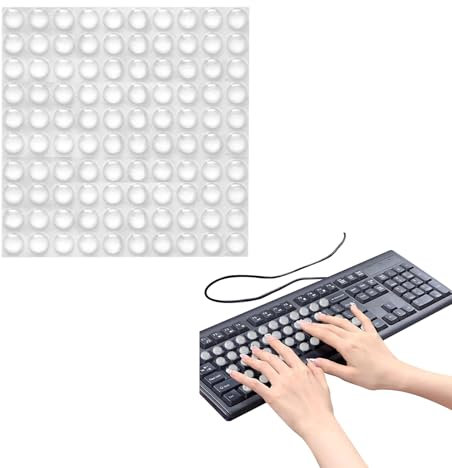 ASOMI 100 Pieces DIY Keyboard Keycaps Nail Shape Transparent Curved Laptop Keyboard Stickers for Women with Long Nails