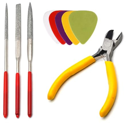 Gitarren Bass Saitenschneider Zange Mit Nussfeilen Und Pick Instrumenten Reparaturwerkzeug Gitarren Bunddraht Nipper Abzieher