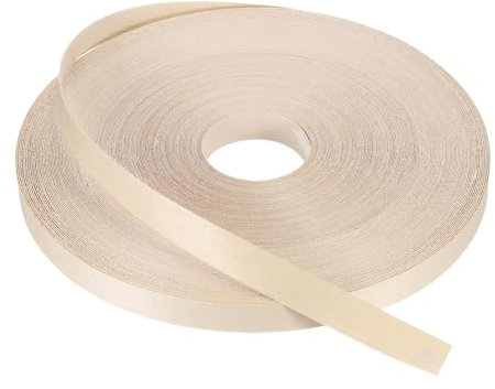 PATIKIL Maple Edge Banding, 25 mm x 75 m Wood Veneer Tape Pre-glued Flexible Plywood Edge Banding with Hot Melt Adhesive for Furniture Restoration(1 x 250ft)