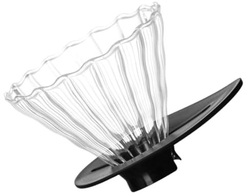 FUNOMOCYA Porte Filtre à Café Verre Réutilisable Filtre pour Café Design Unique et Facile
