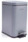 Crystals 3L Rectangular Slim Pedal Bin with Soft Close Lid – Compact Waste Bins for Bathroom, Kitchen, Toilet or Office – Hands-Free Rubbish Bin with Removable Inner Bucket, Modern Design (Grey)
