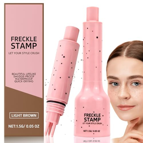 Sommersprossen Stift für natürliche Freckles, Freckle Pen für Anfänger Geeignet, Schnelltrocknend, hautfreundlich, Wasserdichtes, 24h Haltbar, Freckle-Makeup-Werkzeug für alle Hauttöne (Leichte)
