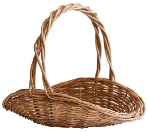 Koolenry Picnic Basket Easter Candy Basket Wedding Flower Girl Baskets Fast Food Basket Woven Pantry Organizer Easy Install Easy to Use