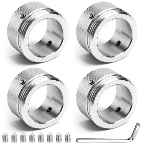 4 Stück Heizkörperthermostat Adapter RA/Rav/Ravl M30×1.5, Heizungsventil Thermostatkopf 304 Edelstahl Rostfrei Heizkörper Zubehör Mit Sechskantschlüssel (Innen Ø 22mm)