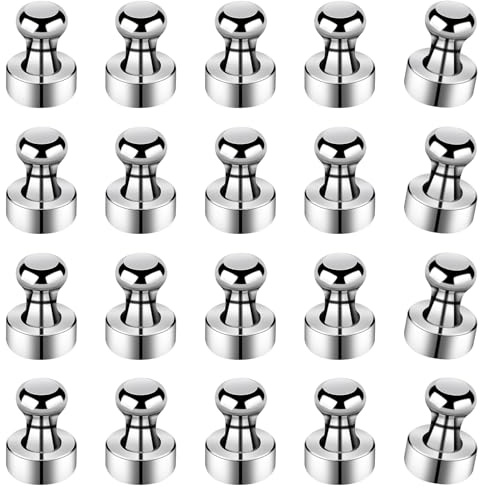 20 Stück Magnete Stark - Neodym Magnet Extra Stark - Mini Magnetenn 12 X 16mm für Kühlschrank, Magnettafel, Kegelmagnete, Stecktafel, Pinnwand