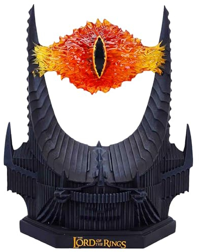 Nemesis Now Herr der Ringe Sauron's Eye Lampe, 21,5 cm | Offizielles LOTR Light-Up Collectible, Mordor Barad-dûr Decor, Fantasy LED-Schreibtischlampe, für Fans