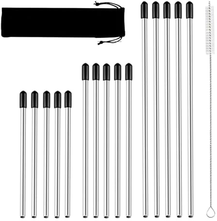 15 Stück Flaschenhalter Spülmaschine,Edelstahl Flaschenhalter,Glashalter Spülmaschine,Mit Verlängerte Silikonkappe,Für Alle Gängigen Geschirrkorb,Mit Reinigungsbürste(15cm,21.5cm,24cm)