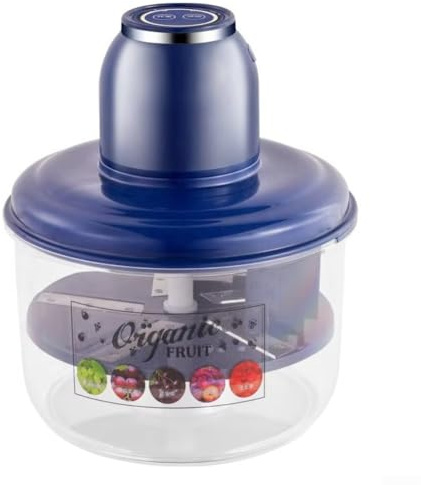 Glewi Sbucciatore elettrico 50 W motore brushless automatico pomodoro aglio rimozione della pelle 304 in acciaio inossidabile Touch strumento da cucina (blu)