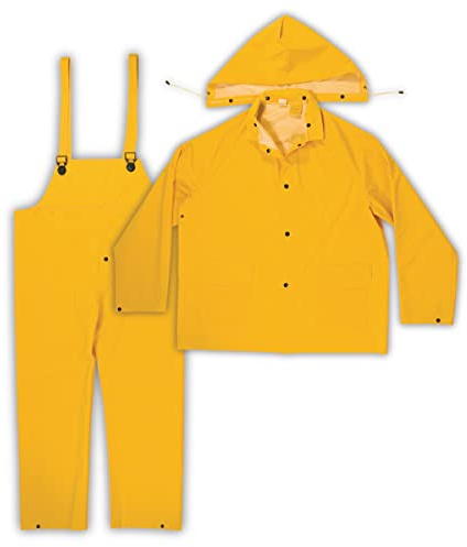 Custom Leathercraft mens Bib painting coveralls, Yellow, 3XLarge US