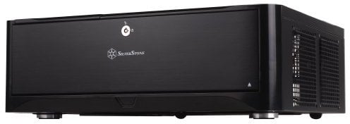 SilverStone SST-GD06B - Grandia HTPC Micro ATX Computer Case, Silent High Airflow Performance, 2x 3.5 Inch Hot Swap Drive Bay, lockable, black