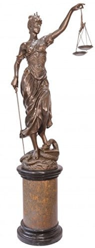 Casa Padrino Riesige Luxus Bronze Figur Justitia 190 cm - Skulptur