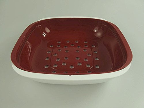 TUPPERWARE H45 Allegra Service 1,3 L blanc rouge 9766