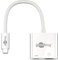 Goobay 62110 USB-C Stecker auf HDMI-Buchse, PD, weiß, extra USB-C Buchse