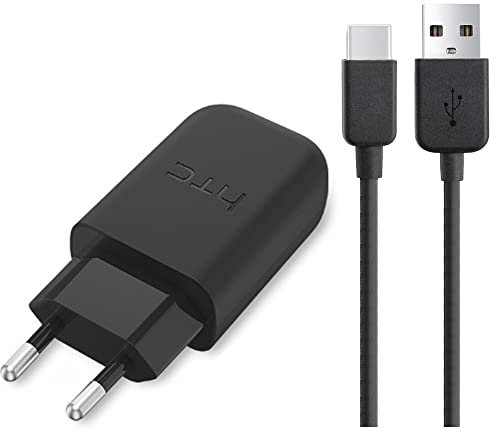 Schnellladegerät Usb C Adapter für Original HTC P5000 mit Usb C Ladekabel Rapidcharge Netzteil HTC U20 5G U12 U12+ U11 U11+ U Play U Ultra HTC 10 10 evo Wildfire E Plus Desire 20+ 20 Pro 19 19+