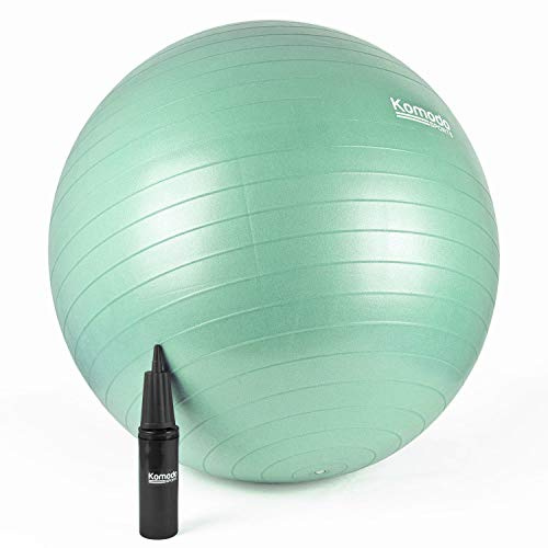 TekBox Komodo Exercise Ball for Yoga Pilates Fitness Pregnancy | Pump included, Made from durable PVC