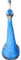 Kare Design Wandschmuck Peacock, Blau, Deko Objekt, Pfau, Accessoire, Wohnzimmer, 68x16x22 cm (H/B/T)