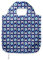 ABAKUHAUS Evil Eye Tragetasche aus Stoff, Tropfen Wulst, Praktische Altagsmode Einkaufstaschen, Blau Hellblau Weiß