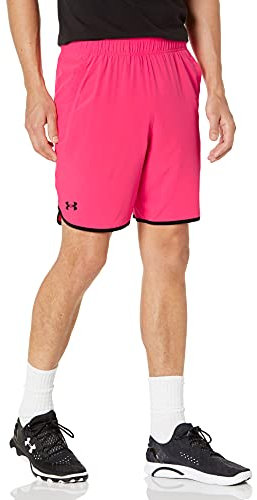 Under Armour Short de Train Qualifier Court, Rose Choc (683)/Noir, Small-Medium Homme