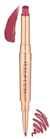 Lip Duo 2-in-1 Lipstick & Liner from Sculpted by Aimee (Very Berry) - Travel-Friendly, Double-Ended Lip Duo to Sculpt, Shape & Colour Lips