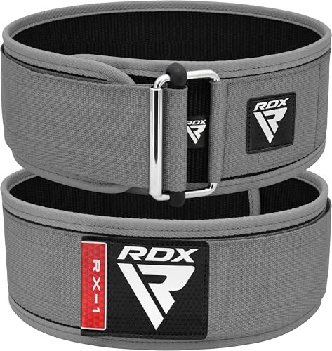 RDX 4” Gewichthebergürtel, Auto-Lock Trainingsgürtel, Powerlifting Krafttraining Bodybuilding Fitness Gürtel, Gepolstert Gewichtheben Gym Weight Lifting Belt, Männer Damen Kreuzheben Workout