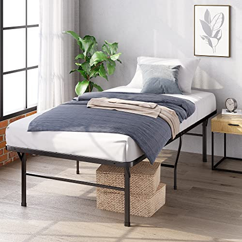 Zinus SmartBase Cama plegable 90x190 cm - Altura 46 cm - Ideal para una cama de invitados - Cama con almacenaje bajo la cama - Negro